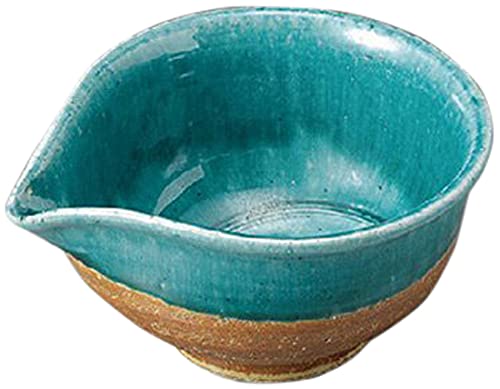 Amazon.co.jp: 10個セット 小鉢(変形) 貫入トルコブルー片口鉢 [128 x